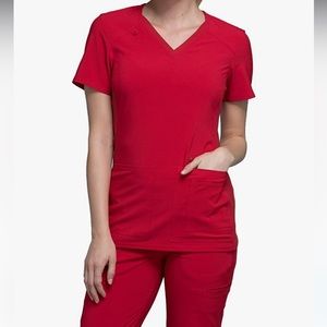 NWOT Cherokee iFlex XXS red scrub set!